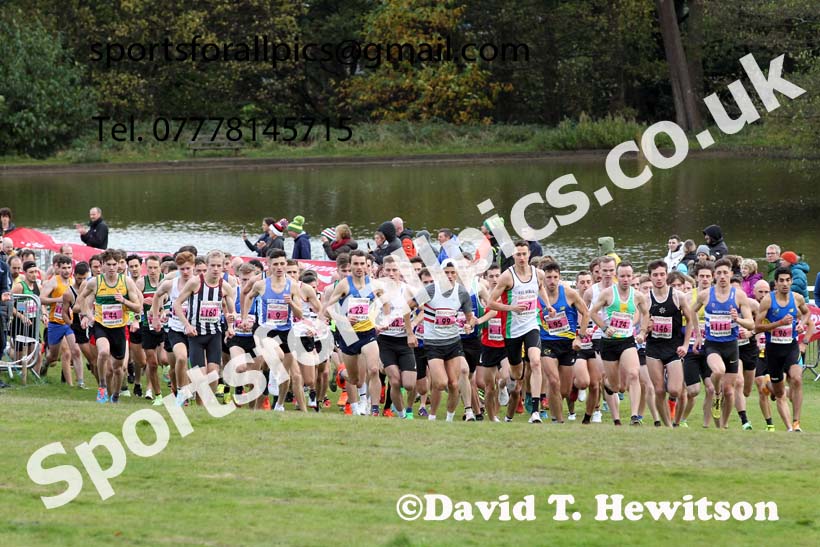 Senior mens 2021 National Cross Country Relays, Berry Hill Park, Mansfield. Photo: David T. Hewitson/Sports for All Pics